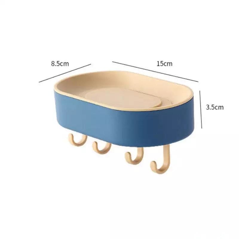 Double Layer Soap Box, Hanging Bathroom Soap Shower Soap Holder, Dish Storage Plate Tray Soap Box, Multifunctional Shelf Toilet Drain Soap Box with Plastic Hooks, Soap Dish Tray Double Layer Soap Box, Hanging Bathroom Soap Shower Soap Holder, Dish Storage Plate Tray Soap Box, Multifunctional Shelf Toilet Drain Soap Box with Plastic Hooks, Soap Dish Tray